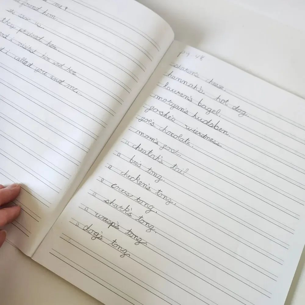 Handwriting Without Tears Wide Double Line Loose Notebook Paper + My Journal